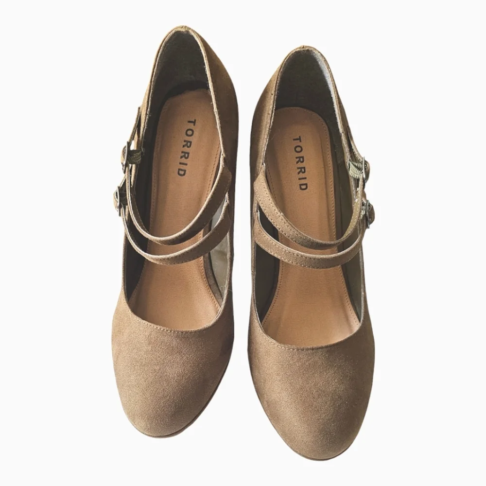 TORRID Double Strap Platform Shoe for Women in Olive - Picture 2 of 9